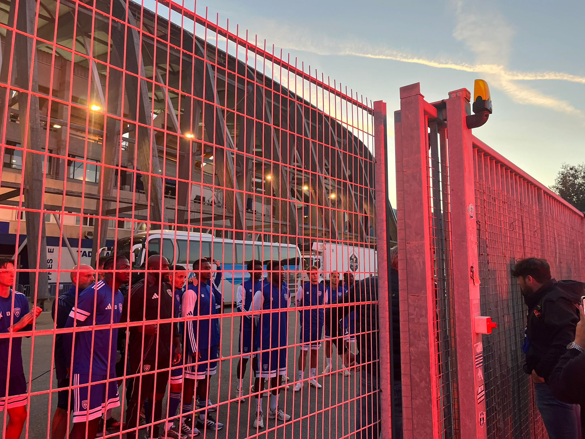SC Bastia-Dunkerque : les supporters au devant des joueurs corses