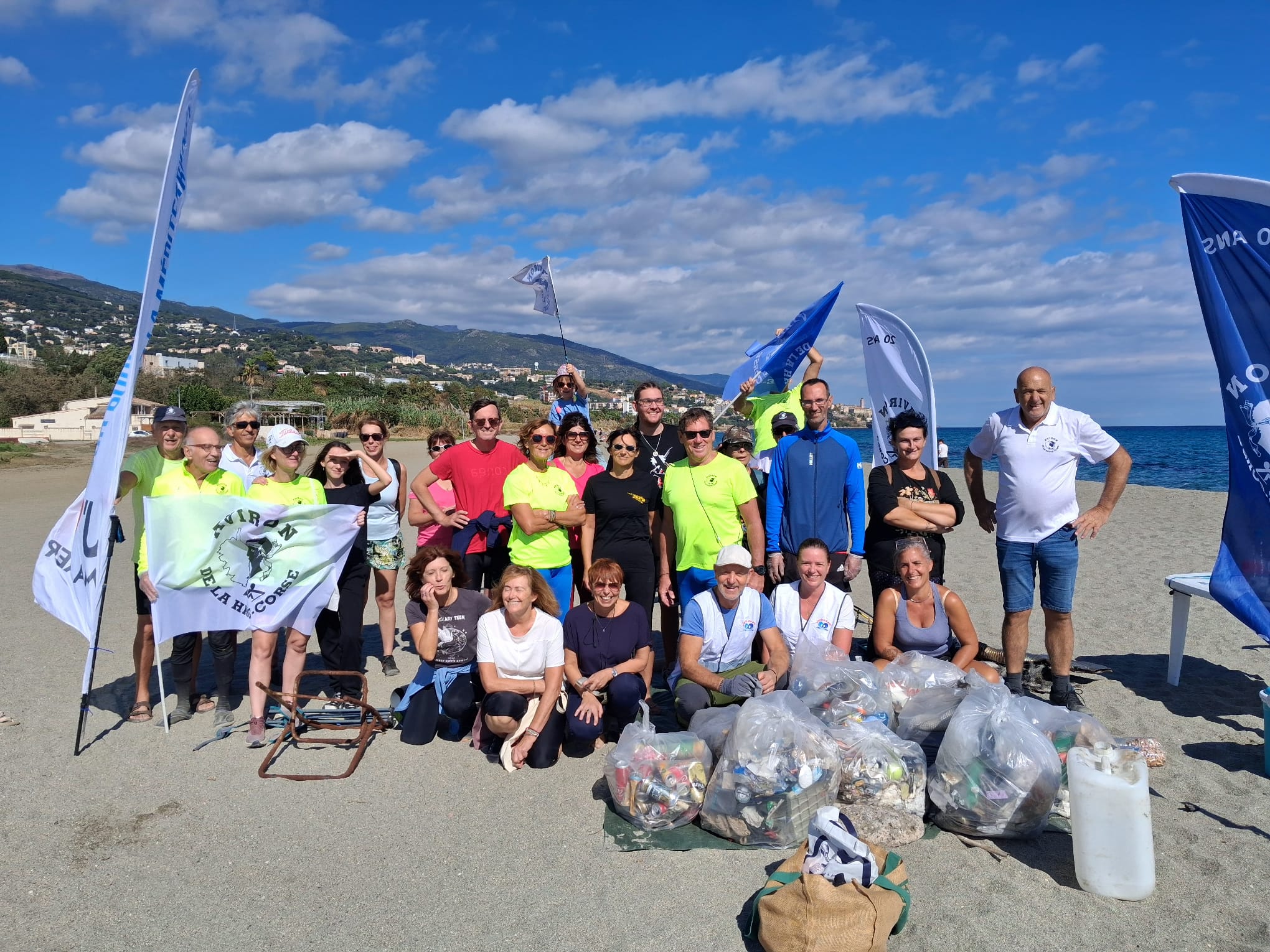 Belle action citoyenne de l'Aviron Haute-Corse et de ses partenaires.