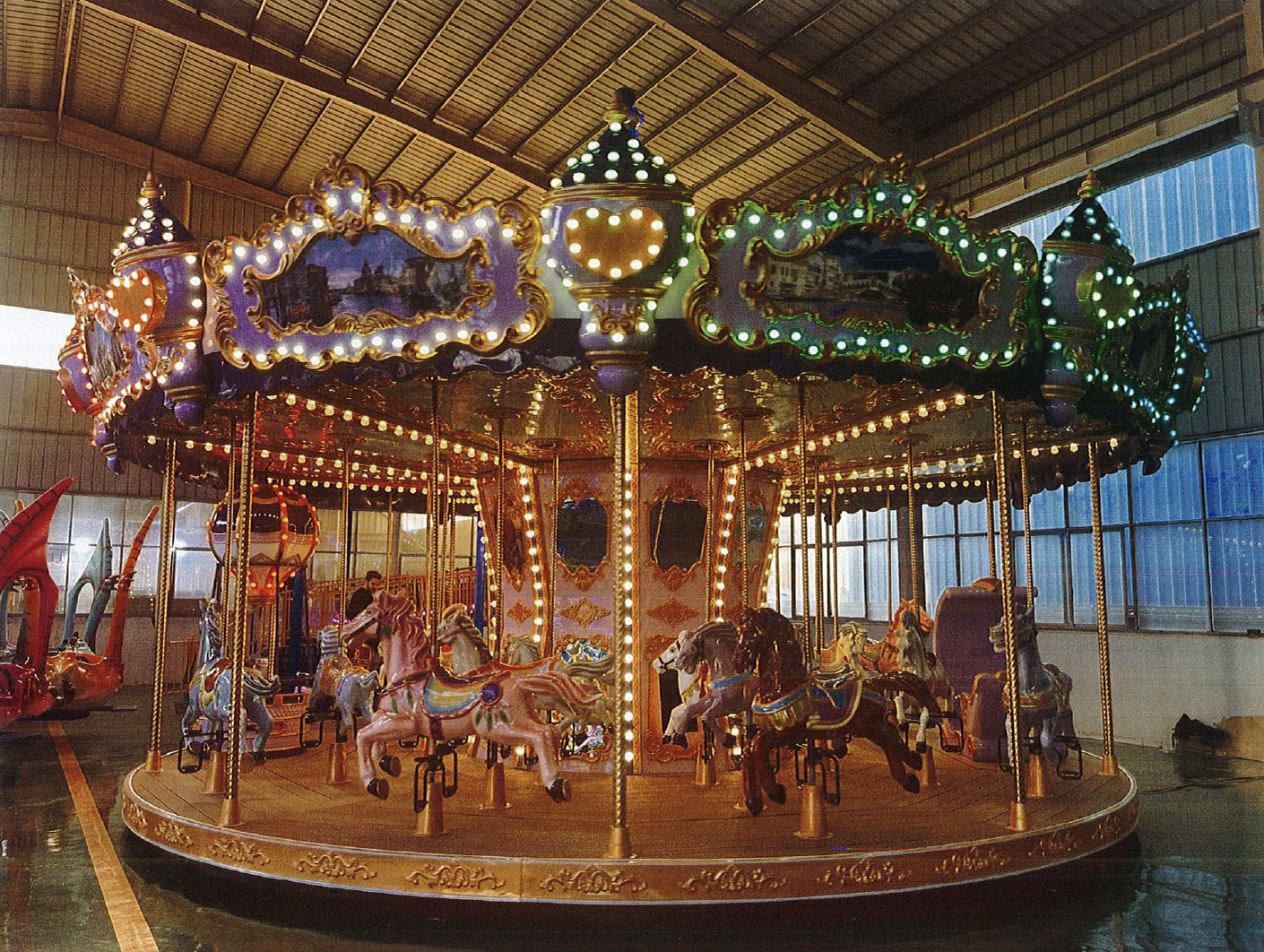 Le carrousel qui sera installé en bas de la place Saint-Nicolas (Crédit : Mairie de Bastia)