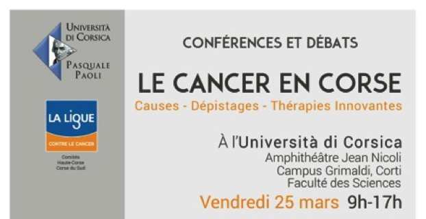 Tous contre le Cancer, vendredi, à l'université de Corte