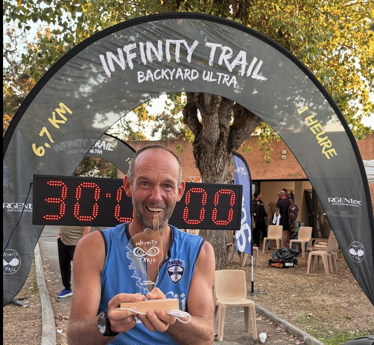 Robert Socquet remporte l'édition 2025 de l'Infinity Trail de Porticcio (photo Facebook de French Ultra Backyard)
