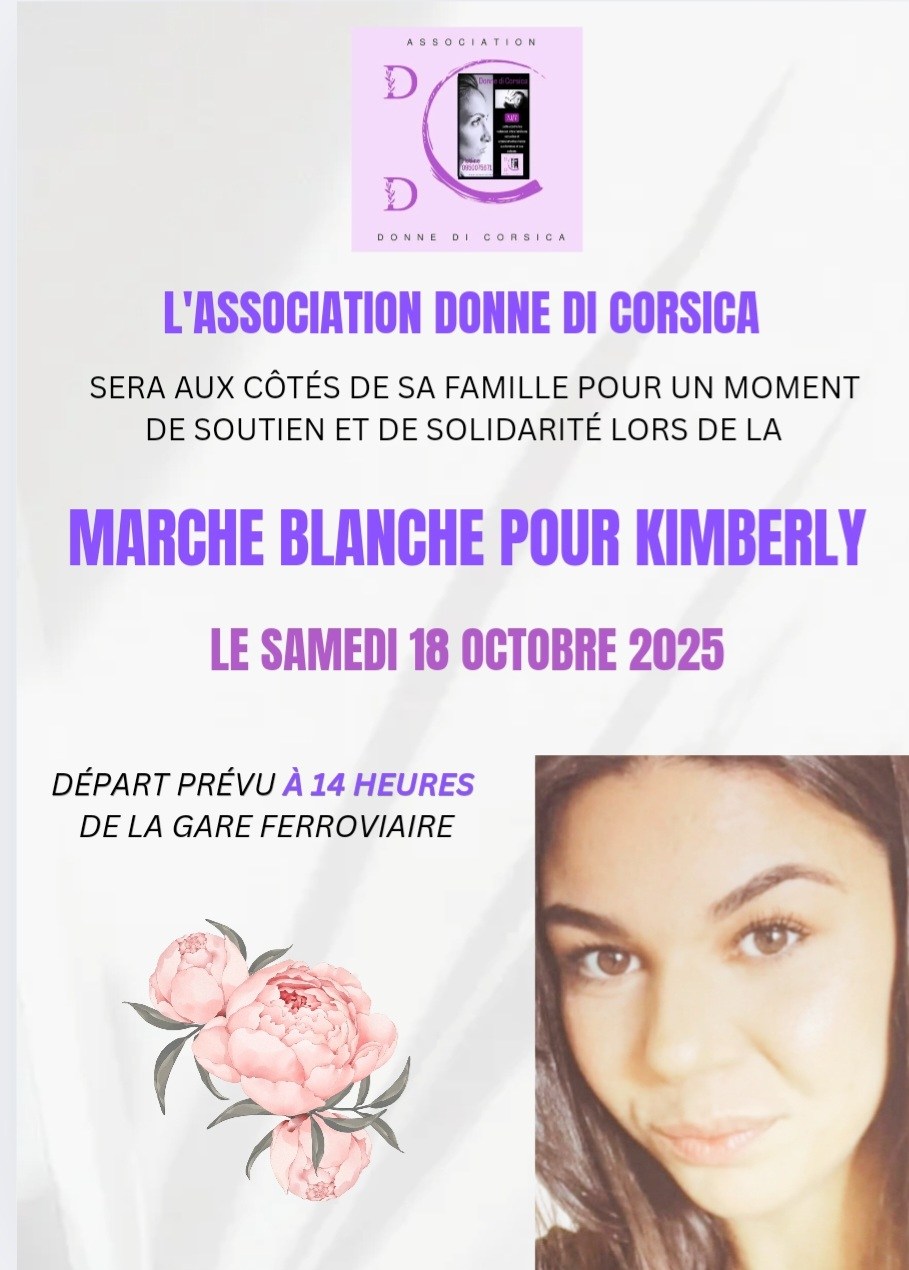 Ajaccio : une marche blanche pour ne jamais oublier Kimberly et les autres victimes de féminicides