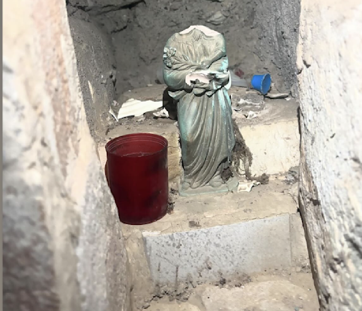 Biguglia - Une statue de la Vierge profanée en plein cœur du village