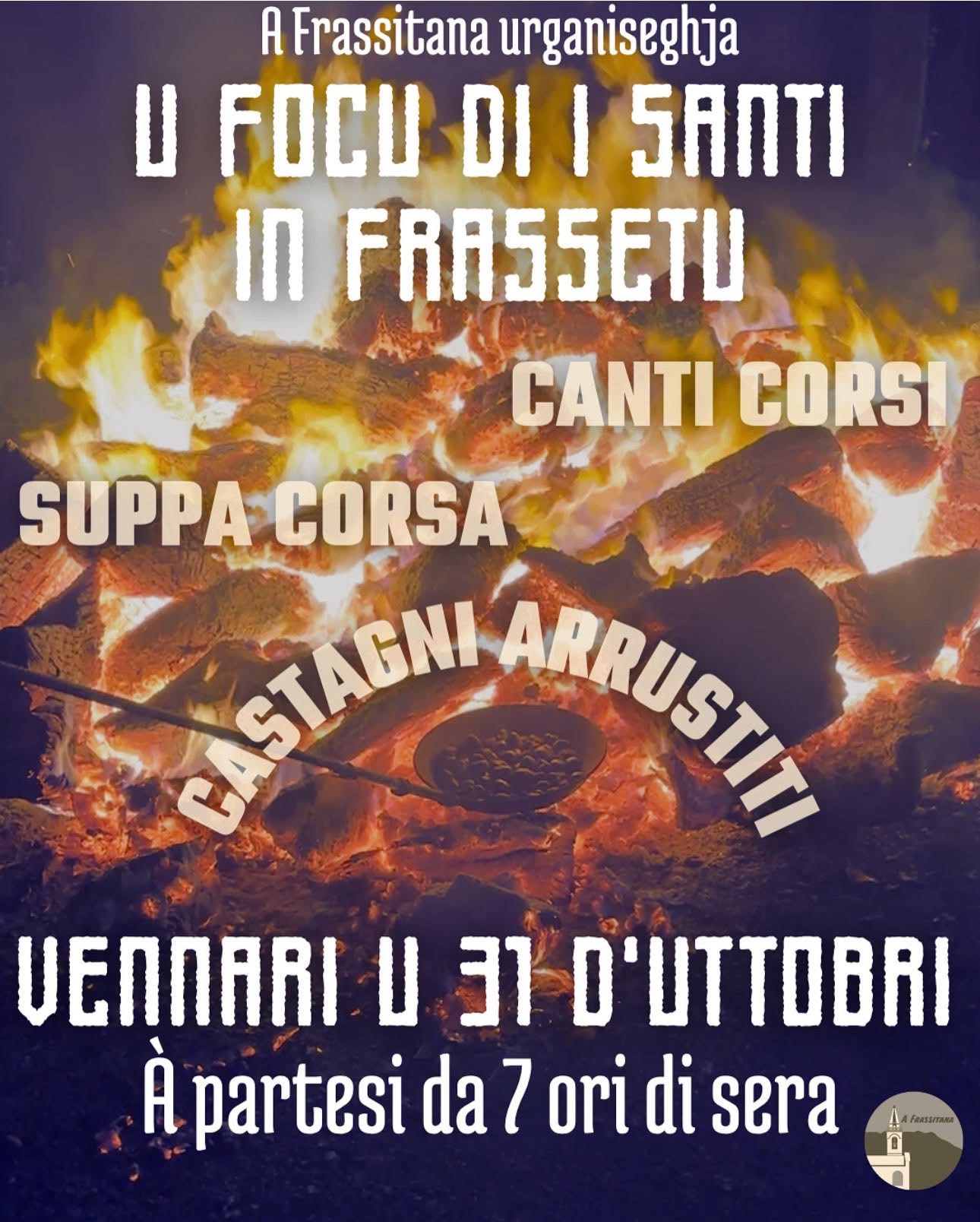 Frassetu : L’association A Frassitana organise U focu di i Santi le 31 octobre prochain