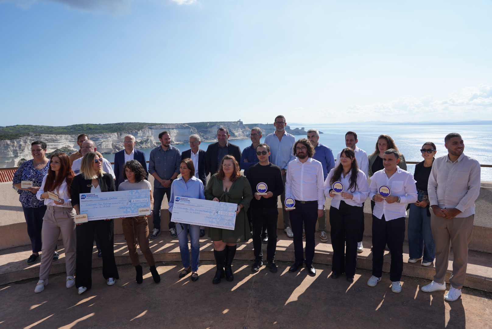 Les dix lauréats ont reçu leur récompense ce vendredi matin, dans le cadre idyllique de la haute ville bonifacienne.