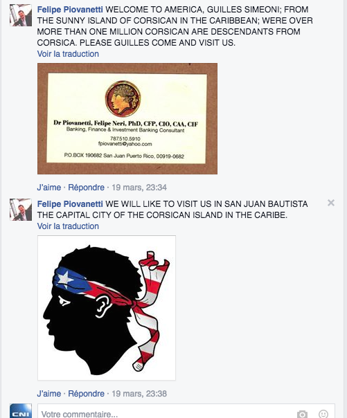 Gilles Simeoni à la Maison Blanche