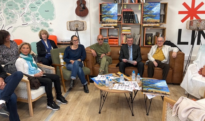 Georges De Zerbi et les bénévoles des RMM ont présenté l'édition 2025 à A Casa di e lingue à Bastia ce lundi 20 octobre.