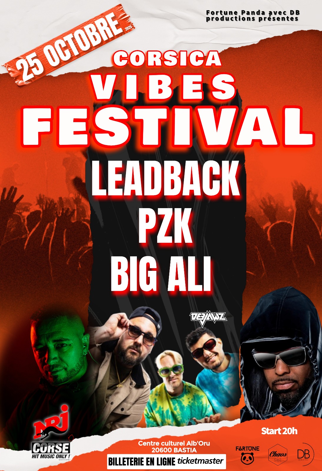 1ere édition du Corsica Vibes Festival ce samedi 25 octobre à Bastia