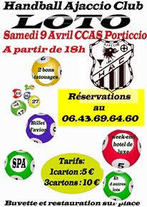 Handball Ajaccio Club : Loto à la CCAS de Porticcio