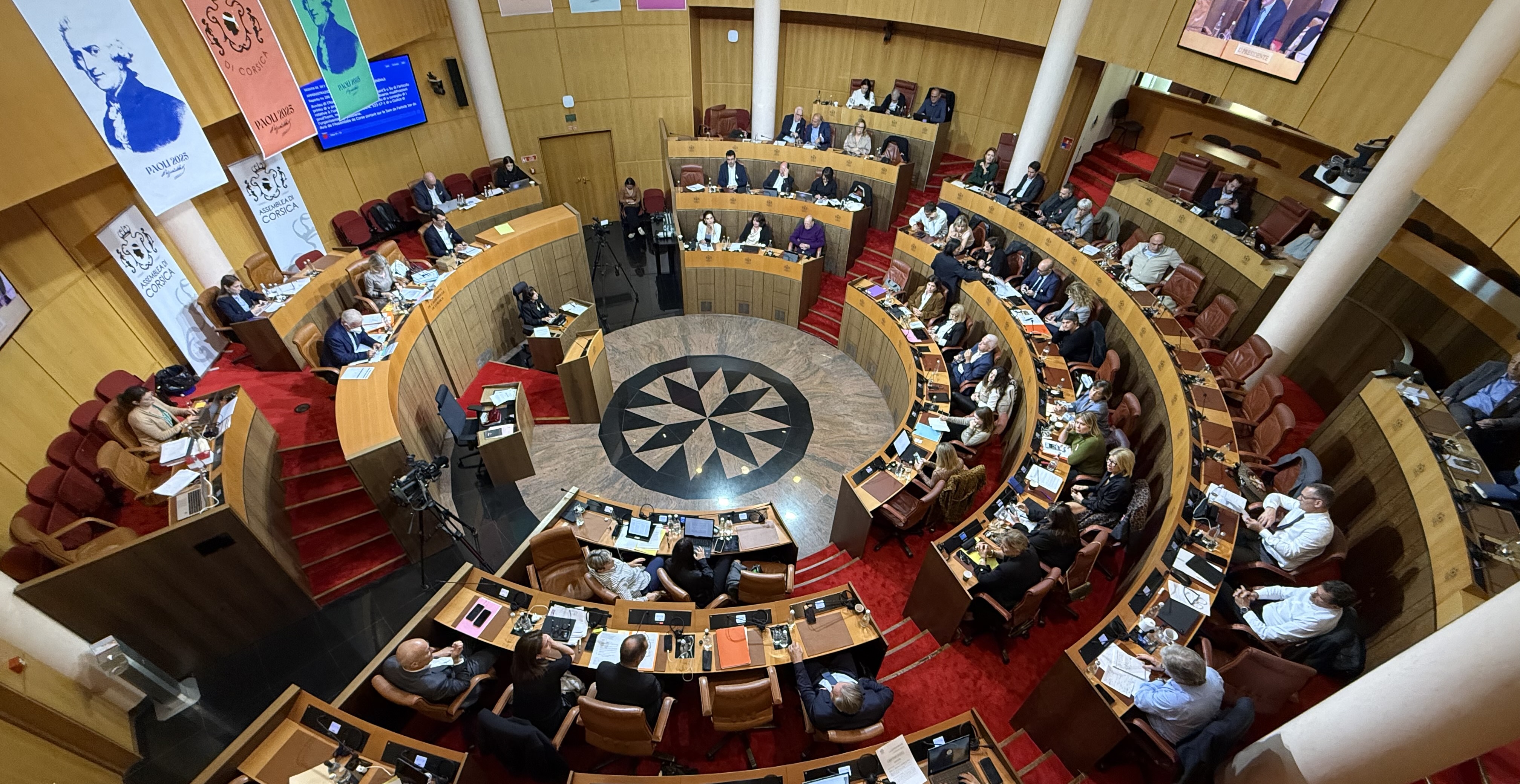 L'hémicycle de l'Assemblée de Corse. Photo Paule Santoni.