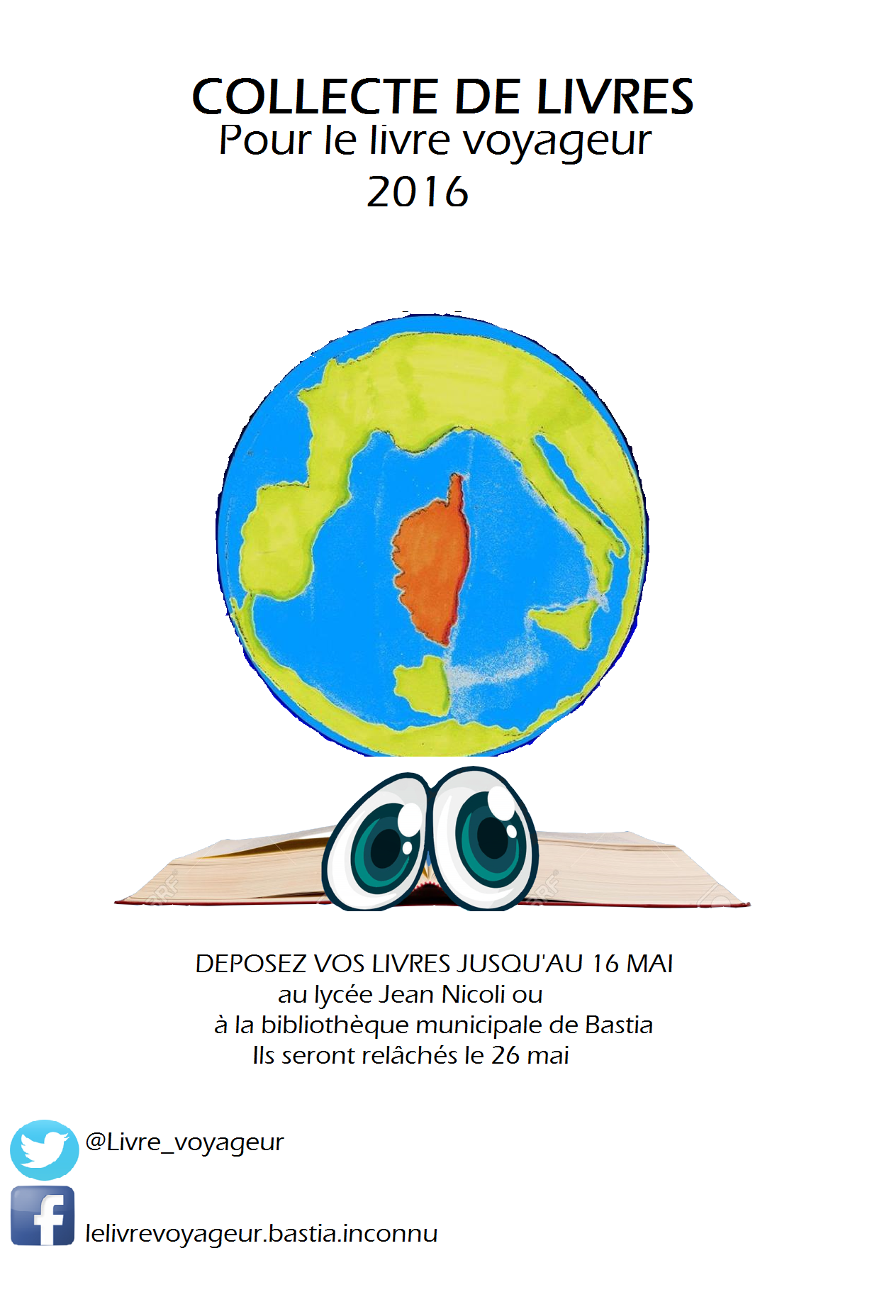 L'affiche faite par les élèves pour collecter les livres