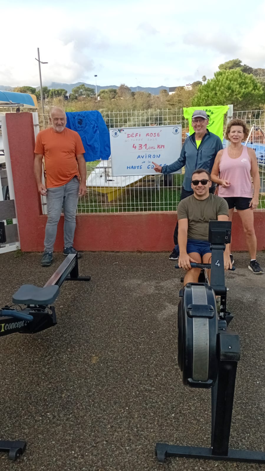 L'Aviron de la Haute-Corse a ramé pour la bonne cause.