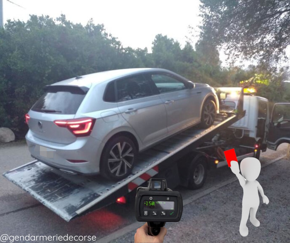 L'Île-Rousse - 150 km/h au lieu de 80 sur la RT30