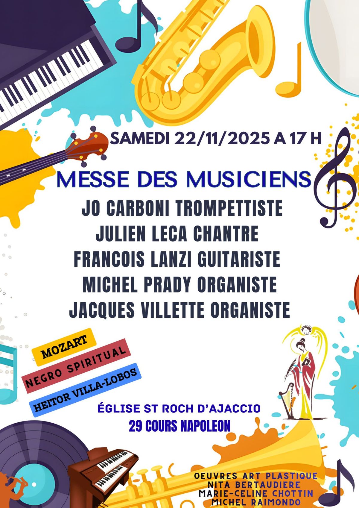 Messe des musiciens à Ajaccio : un rendez-vous entre foi et art
