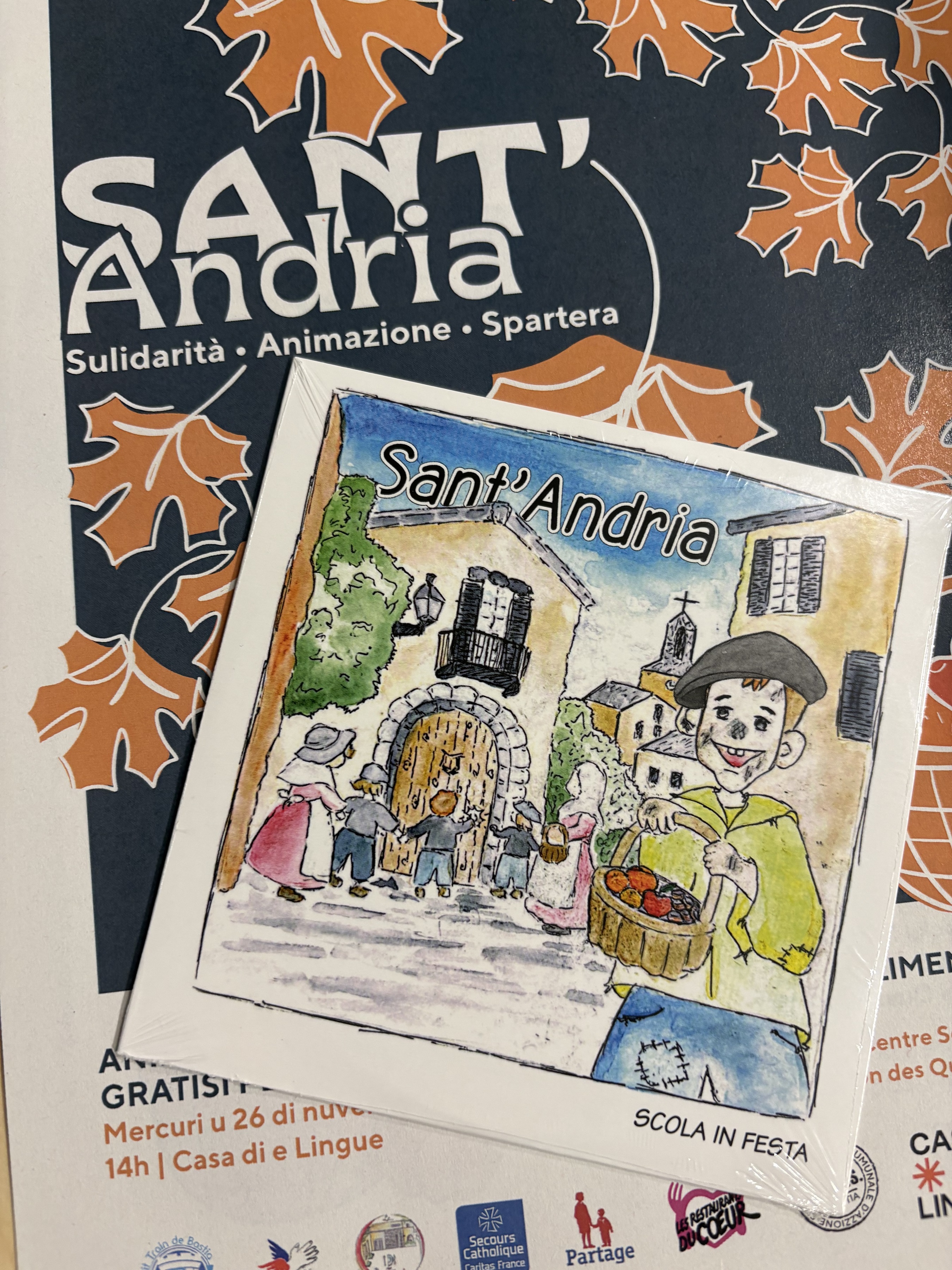 CD et kit éducatif sur le thème de la Sant'Andria pour les scolaires.