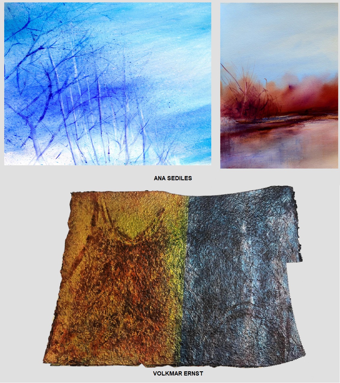 Ana Sediles Guajardo et Volkmar Ernst exposent à la Galerie Noir et Blanc jusqu'au 1er décembre.