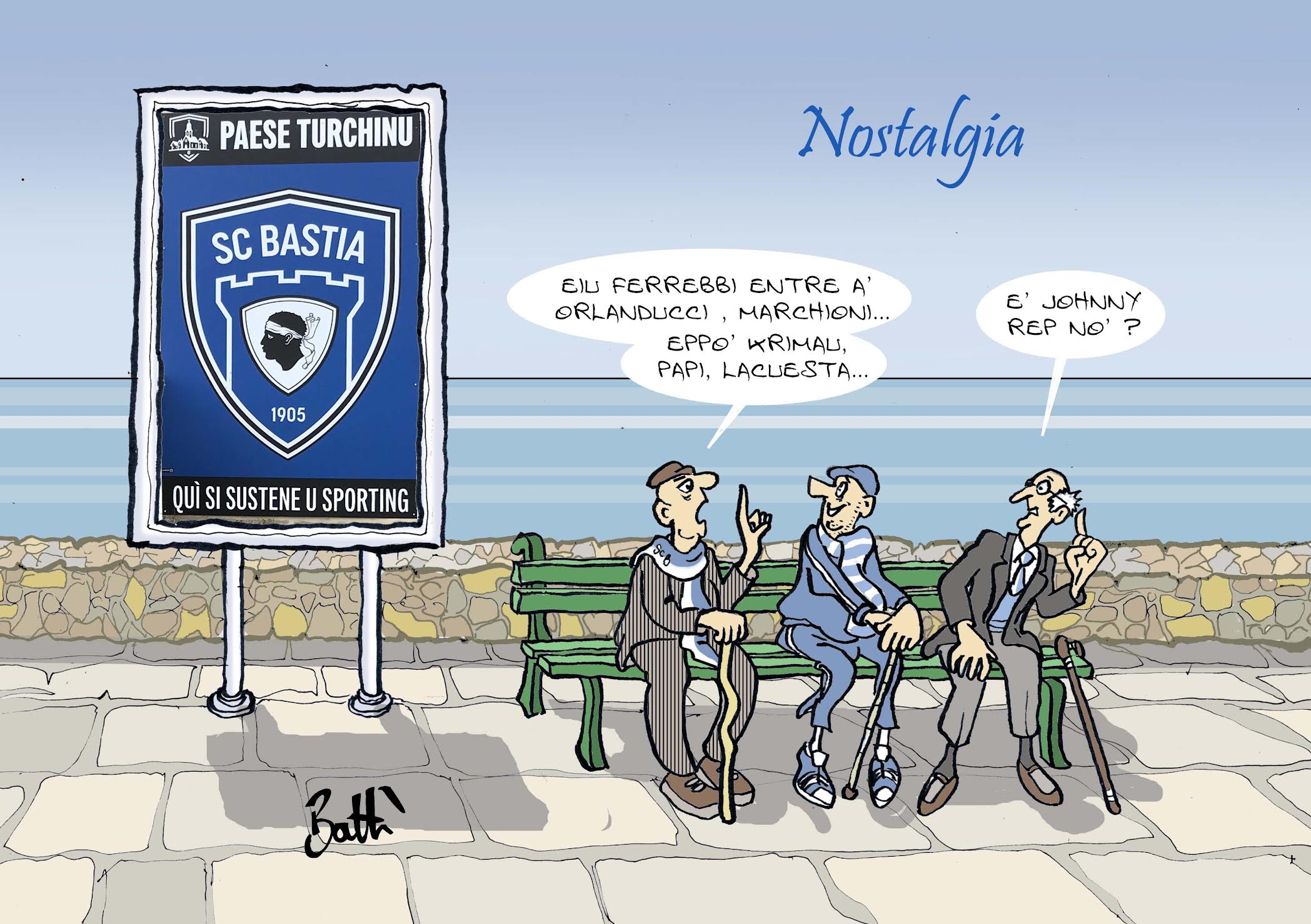  Le dessin de Battì - Sporting, nostalgia