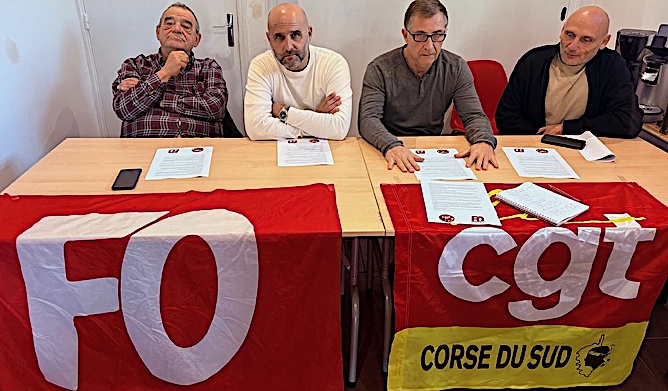 L’intersyndicale CGT–FO a tenu ce matin une conférence de presse, dénonçant ce qu’elle qualifie de « coup de force social » au sein de la SPL Muvitarra