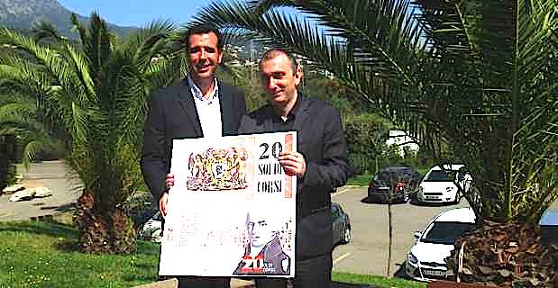 Paul Pierinelli, responsable de l’association Corsica Prumozione, et Jean-Christophe Angelini, président de l'ADEC et conseiller exécutif de la Collectivité territoriale de Corse (CTC).