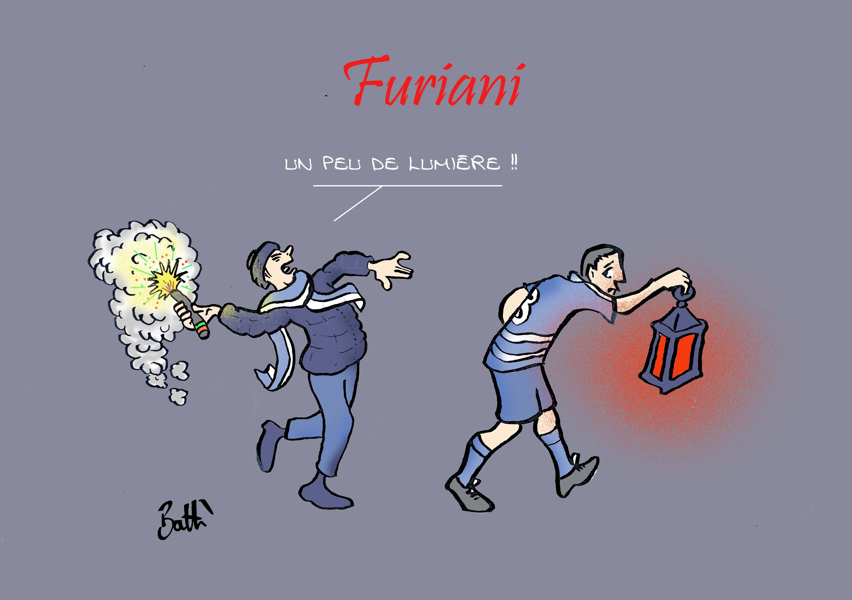 Le dessin de Battì - U lume è l'astuti !?