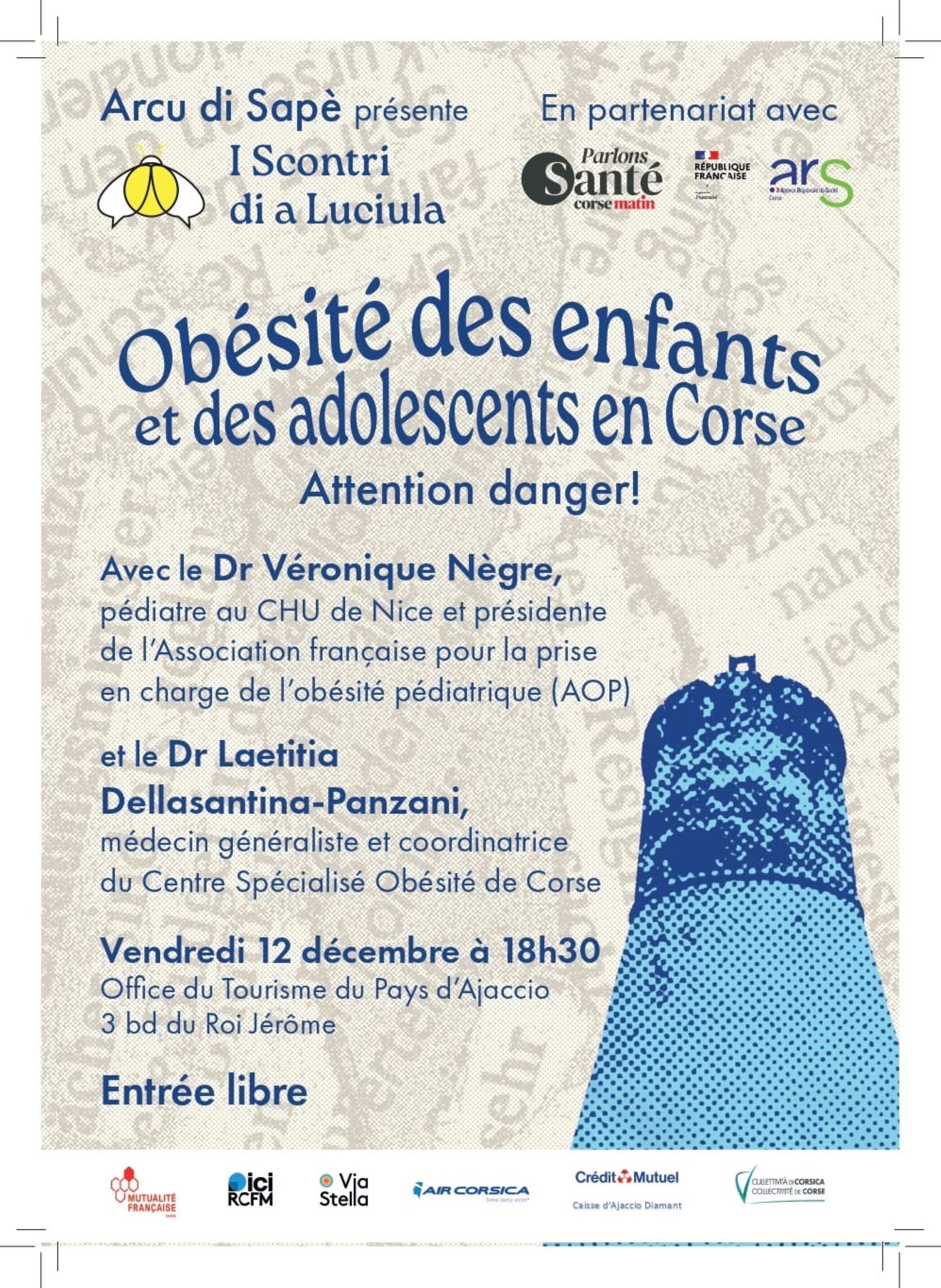 Arcu di Sapè organise une nouvelle conférence sur l'obésite des enfants et des adolescents en Corse