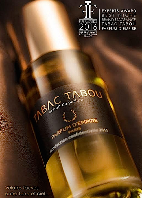 Le parfum "Tabac Tabou" de Marc-Antoine Corticchiato Fifi Awards 2016
