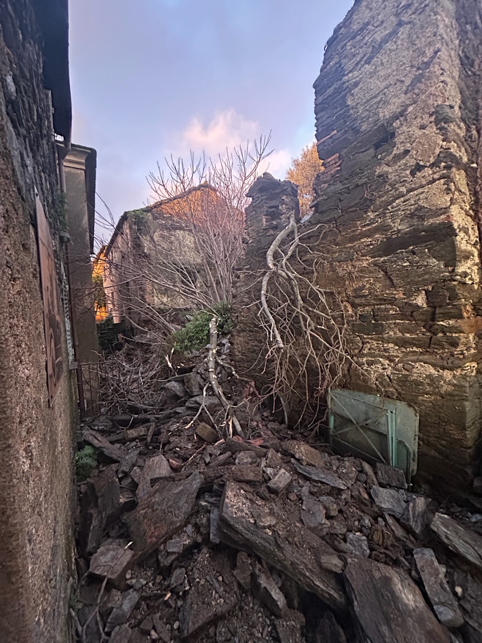 Une maison en ruines s'est effondrée dans le quartier E Polinacce à Figarella