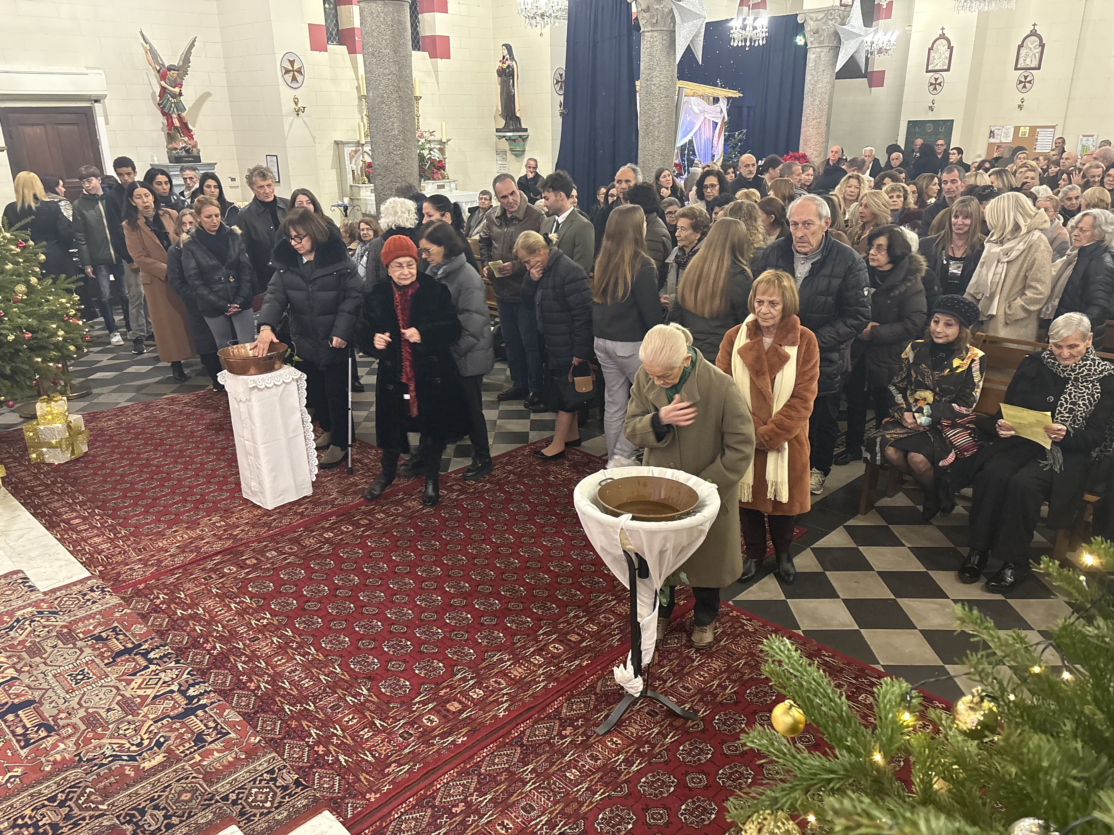 Action de grâce pour plusieurs centaines de fidèles mercredi soir à ND de Lourdes à Bastia à l'occasion de l’office du Ringraziamentu.