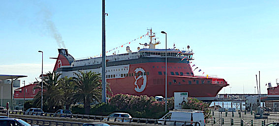 "A Nepita" lors de sa première escale à Bastia (Archives CNI)