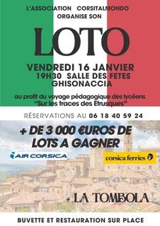 Ghisonaccia : un super loto pour financer un voyage pédagogique sur les traces des Étrusques