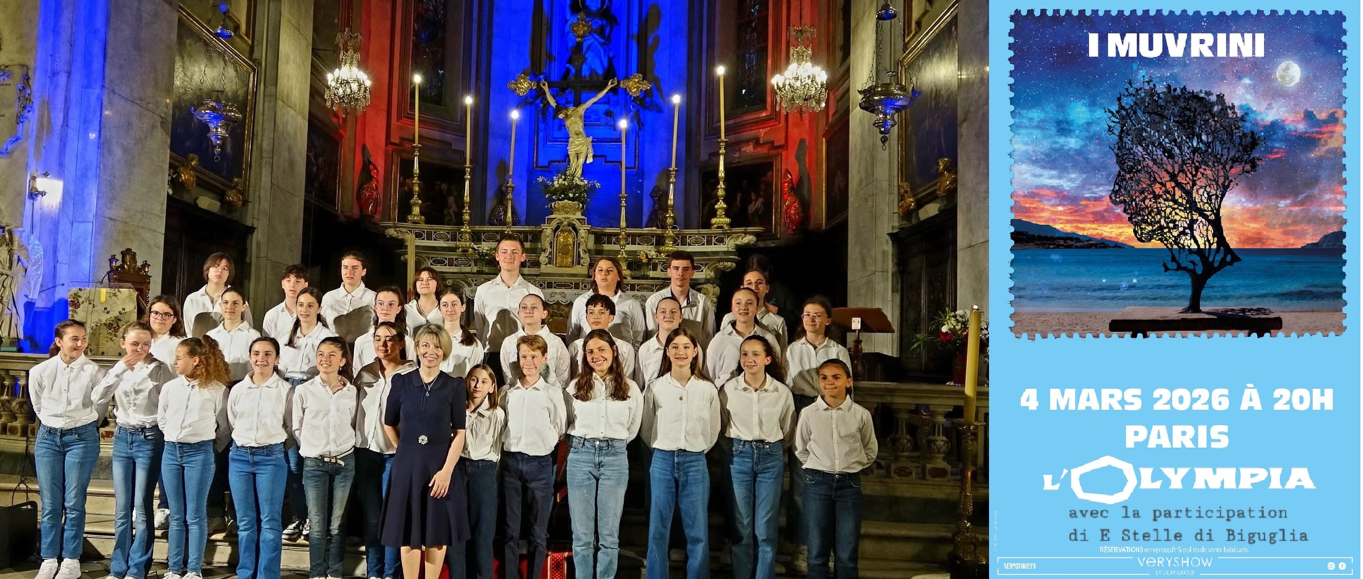 La chorale E stelle di Biguglia se produira en mars prochain à l'Olympia avec I Muvrini.