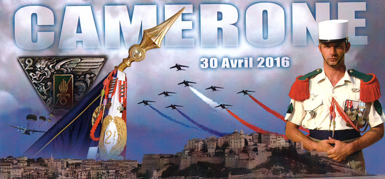 Prise d'armes et kermesse au 2e REP de Calvi  pour le 153e anniversaire du combat de Camerone