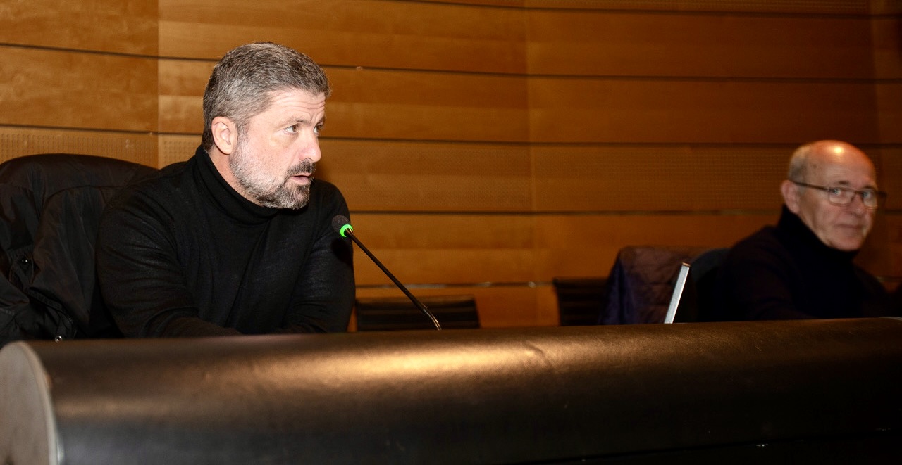 Jean-Félix Acquaviva, conseiller exécutif et président de l’Office des transports de la Corse (OTC), lors du Conseil d’administration qui s’est tenu au siège bastiais de la Collectivité de Corse.