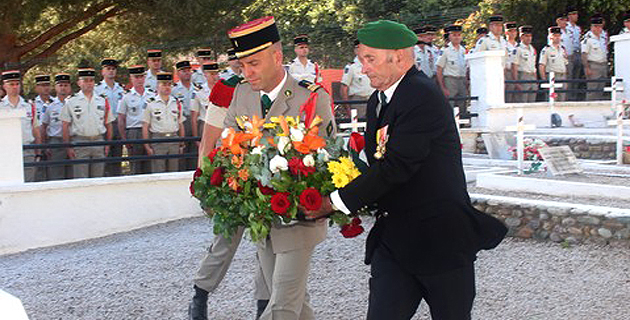 Cérémonie au Carré Militaire de Calvi