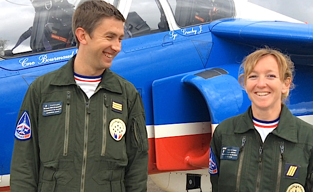 Le Capitaine Damien Bourmaud et le Sergent-Chef Julie Gruchy