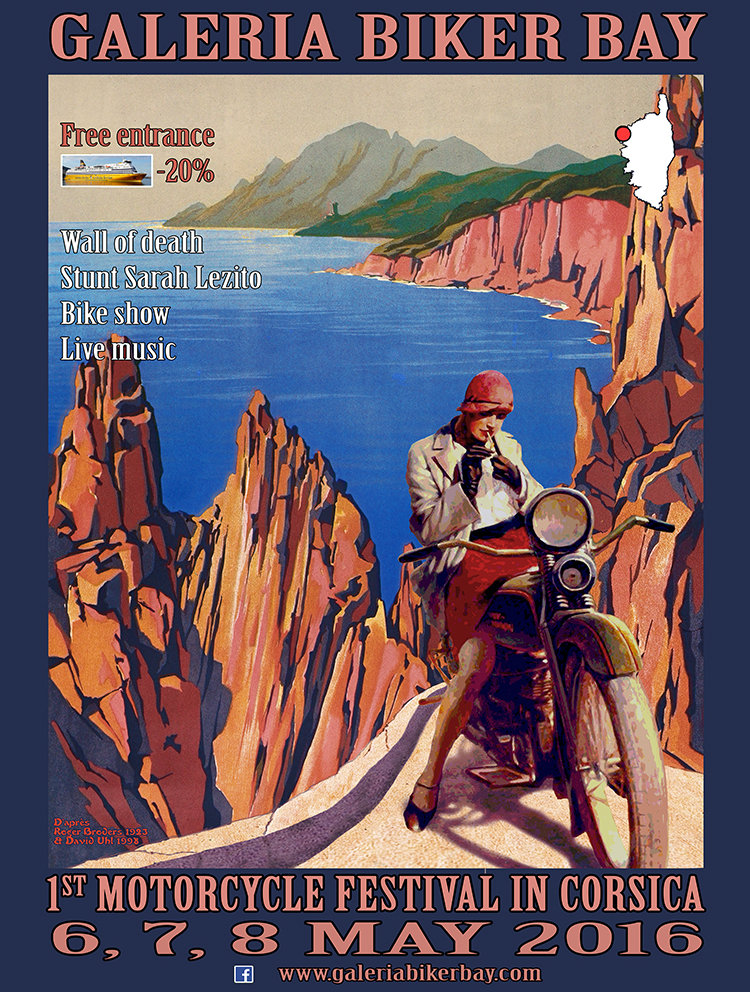 Galeria Biker Bay les 6, 7 et 8 mai à Galeria : La plus grande concentration de moto custom de Corse