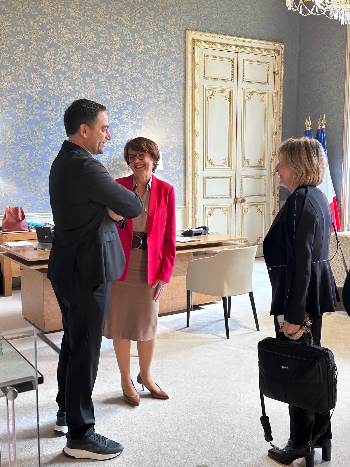 Jean-Baptiste Arena, Annie Genevard et Hélène Beretti.