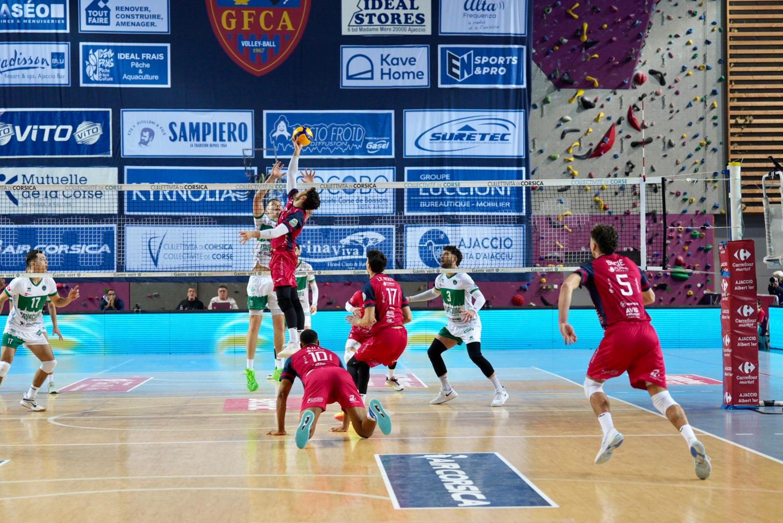MSL Volley - Le GFC Ajaccio battu par Tourcoing au Palatinu