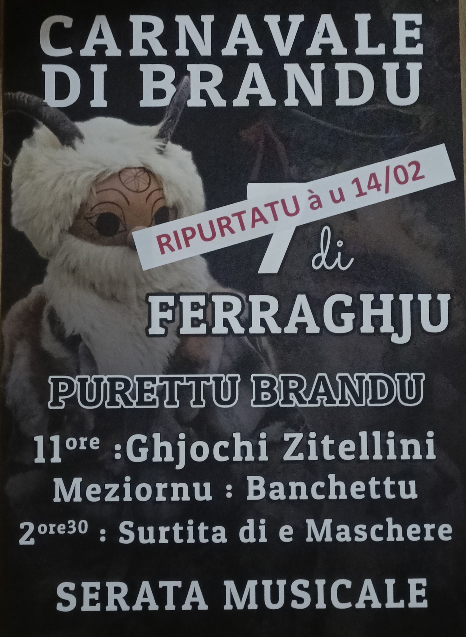 Traditionnel Carnaval de Poretto-Brando ce samedi 7 février