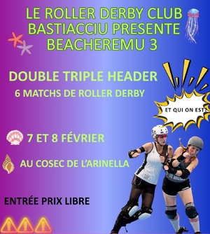 Bastia : Des rolleuses en version plage...