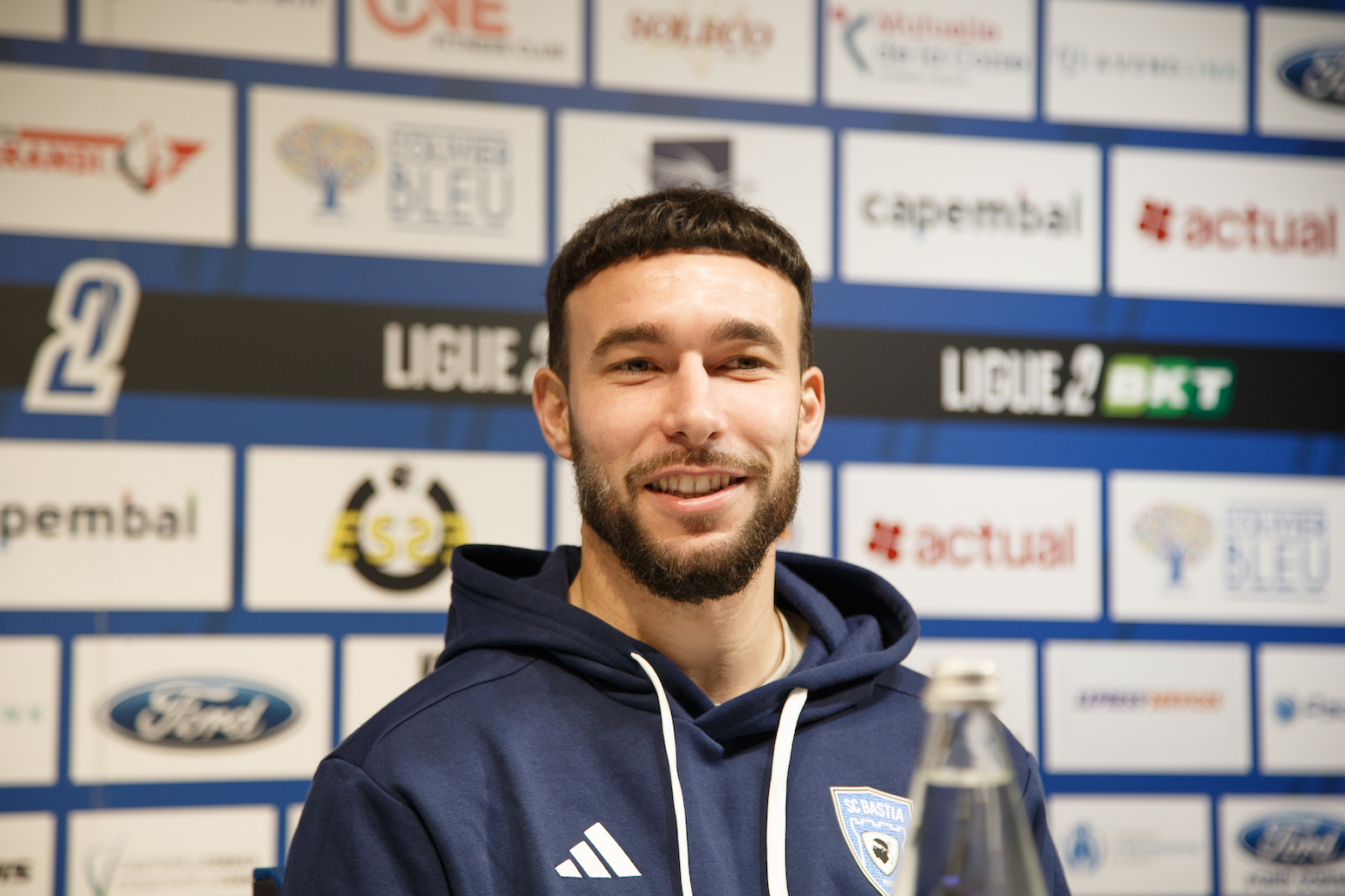  Medhi Merghem avant SC Bastia-Troyes - : "Très fier d’être arrivé ici et de porter ce maillot. Je sais le poids qu’il y a derrière"