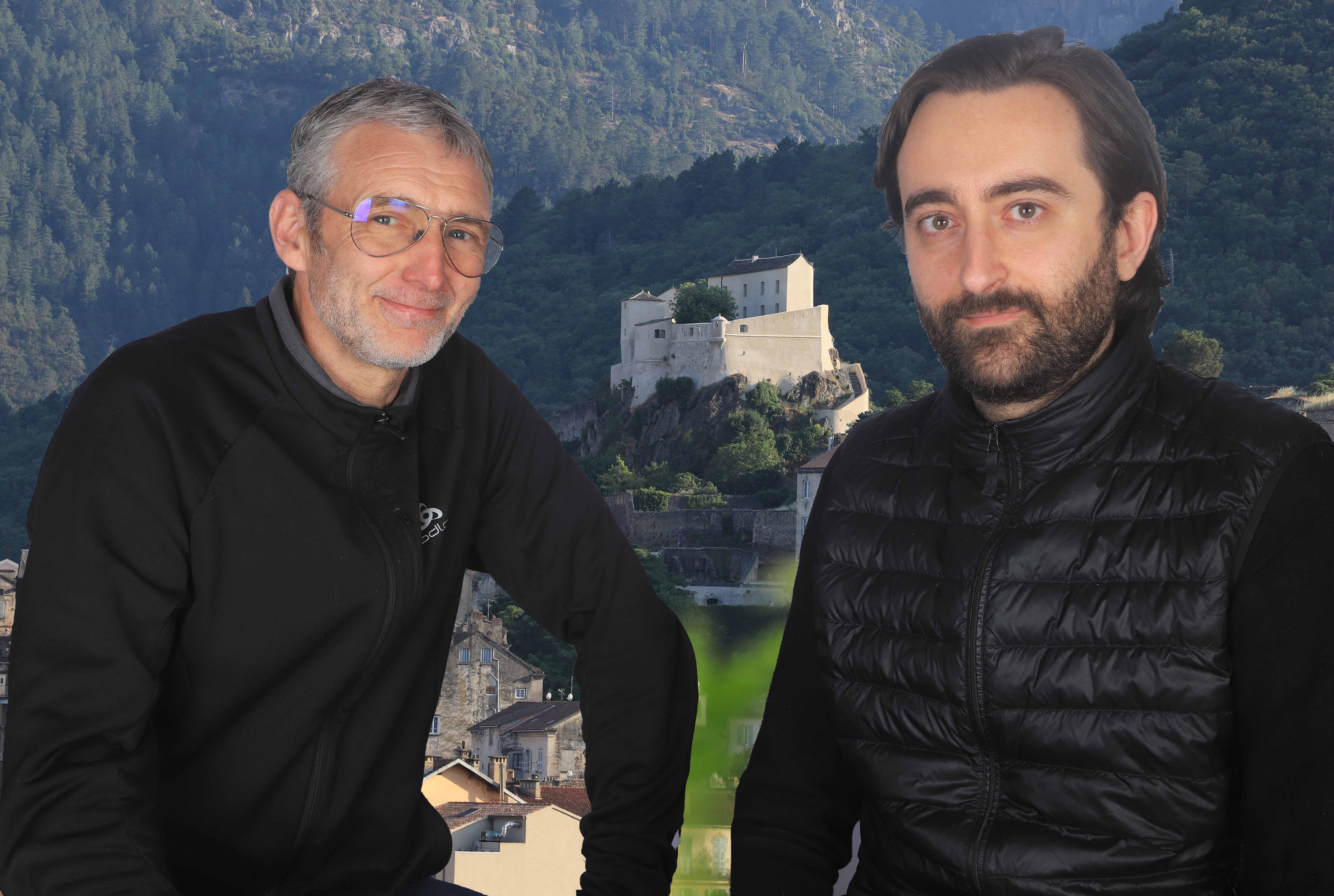 Antoine Guelfucci et Marc-Antoine Campana, deux des principaux colistiers de Petr'Antò Tomasi, seront ils en mesure de faire trembler, voire tomber, la citadelle de Corte ? Réponse le 15 mars prochain. (Photo montage: Grazi Ritratti)