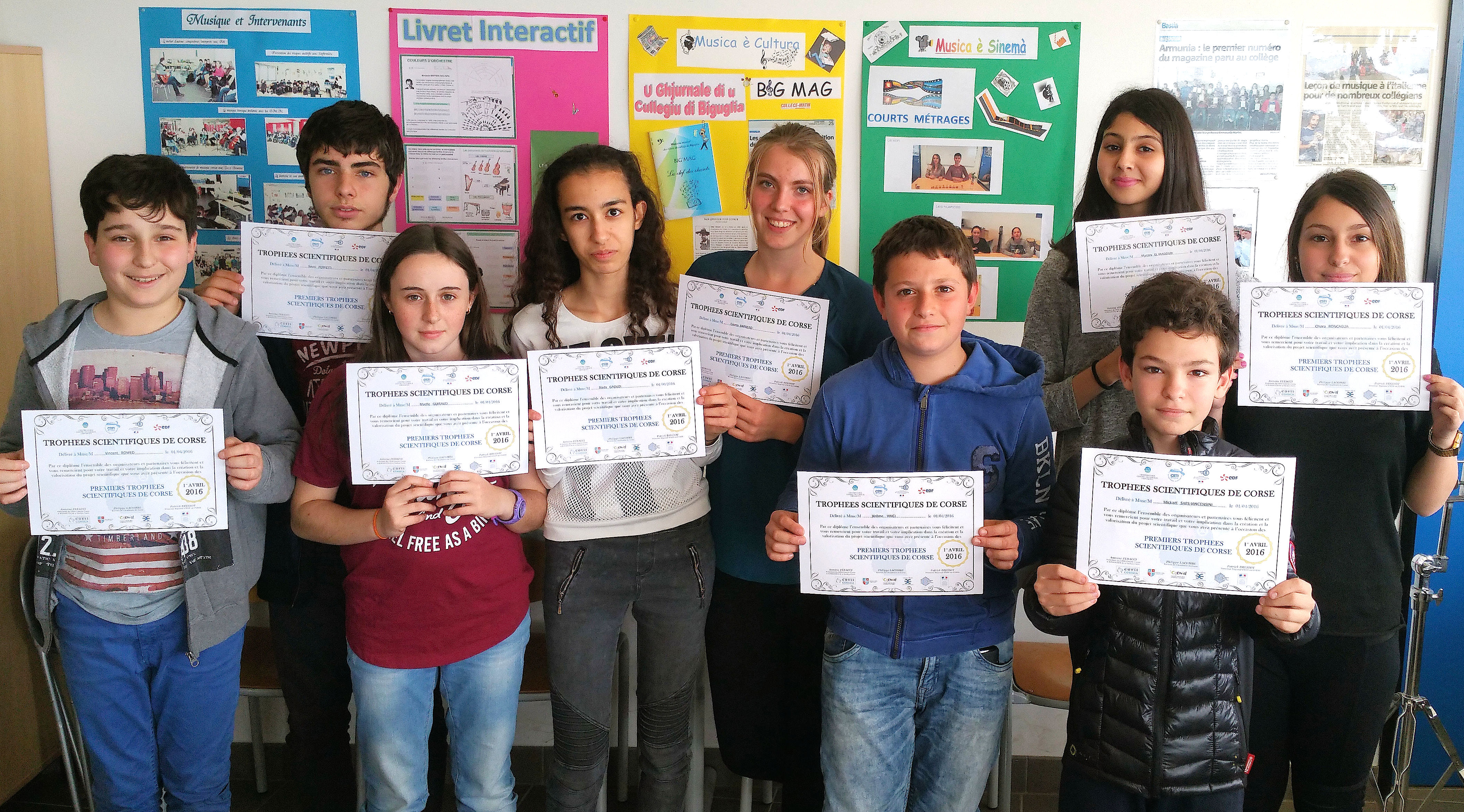 Musique et sciences au collège de Biguglia