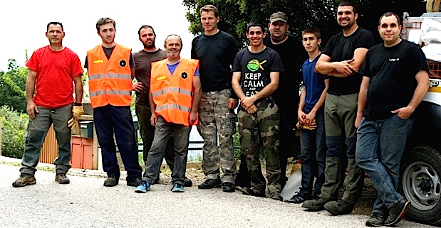 Les membres de la réserve communale de sécurité civile