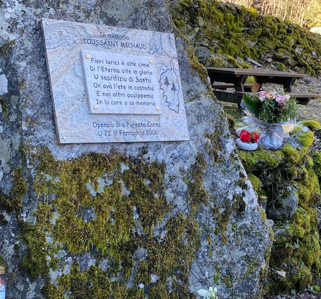 Forêt de Tartaghjine : Toussaint Michaud, 20 anni fà