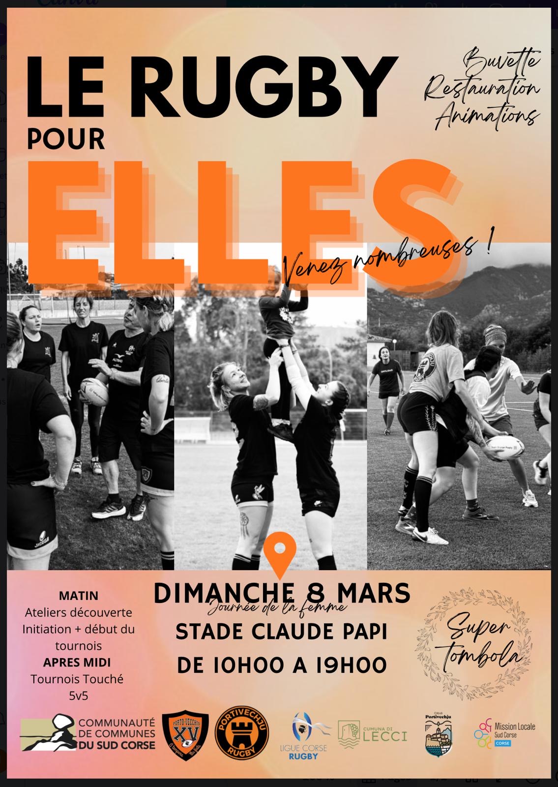 Portivechju -  Le Rugby féminin à l'honneur le 8 mars