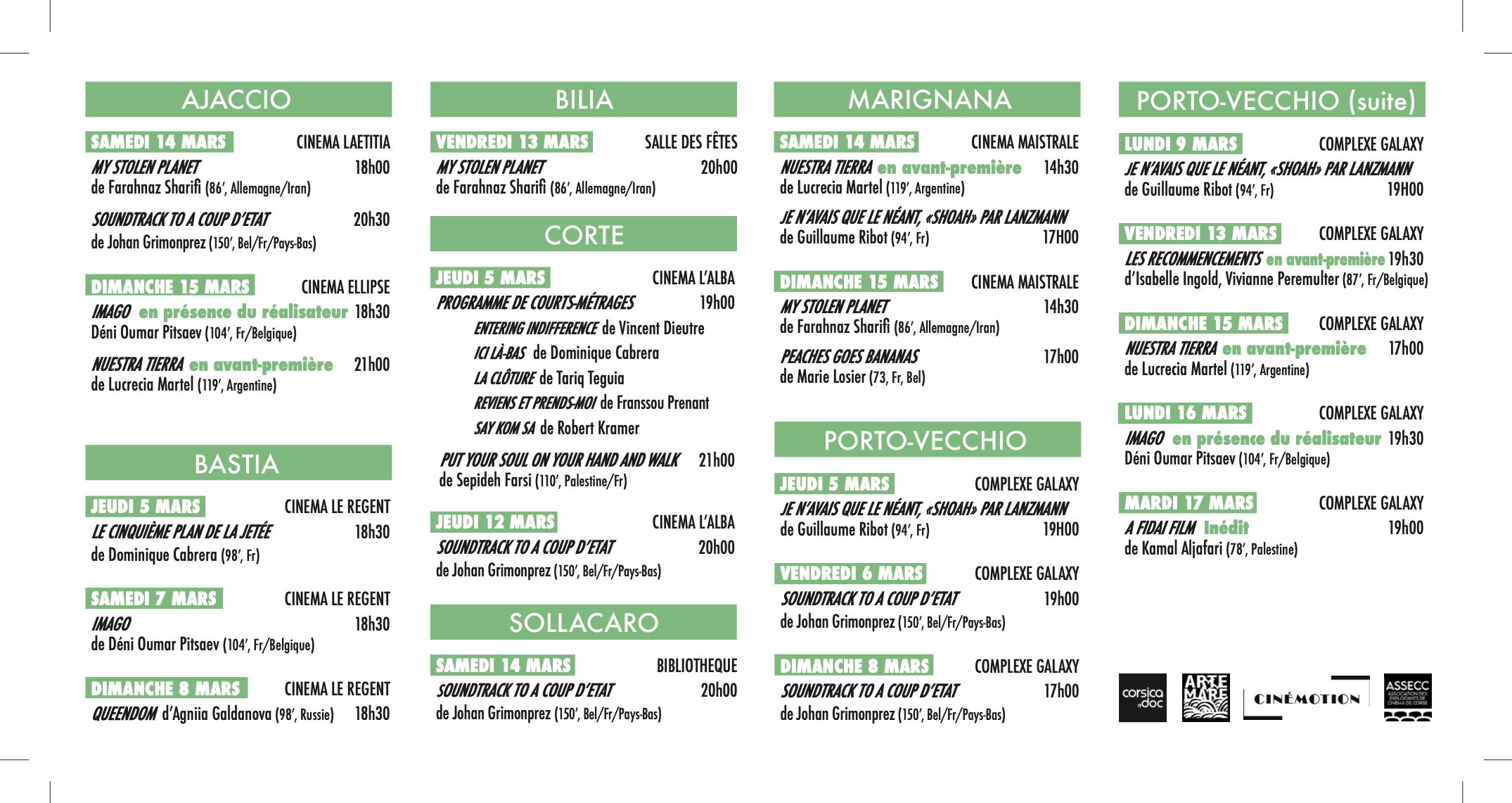  Le documentaire à l’honneur : Best of Doc illumine les salles corses