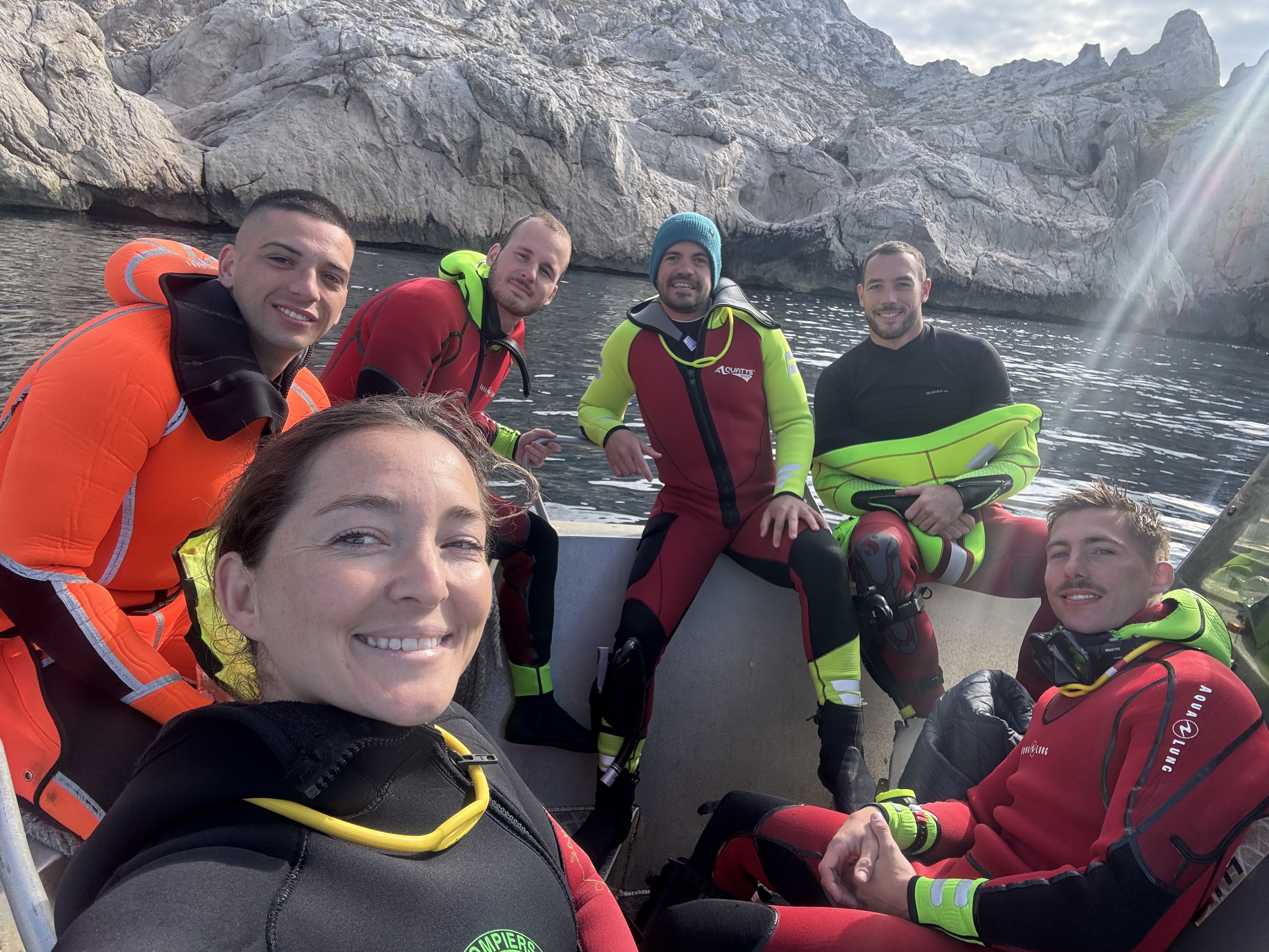 Stella Pasqualaggi, première plongeuse de première classe chez les pompiers en Corse