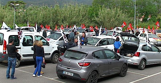 Bastia : Opération ""escargot" contre la loi El Khomri !