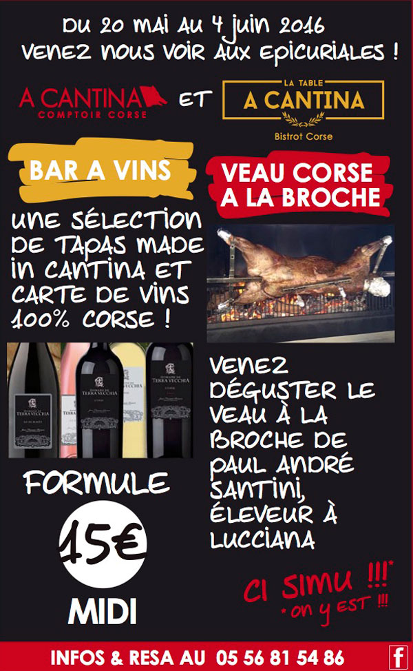 Le meilleur de la Corse aux Epicuriales de Bordeaux !